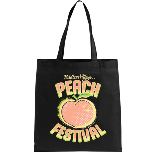 Peach Festival Canvas Tote