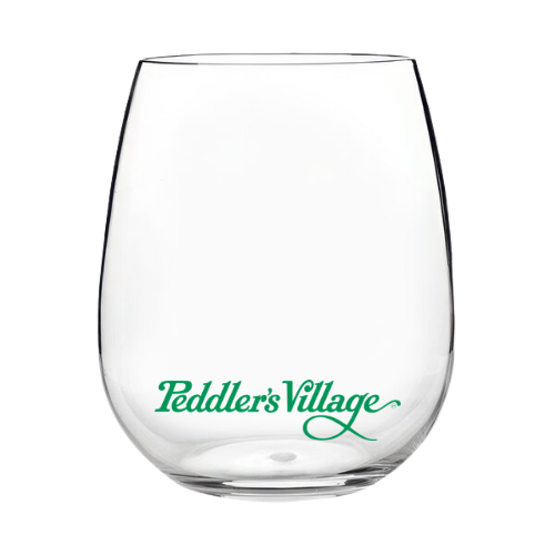 Peddler's Village Acrylic Wine Glass