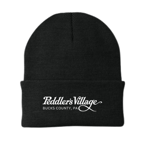 Peddler's Village Embroidered Beanie