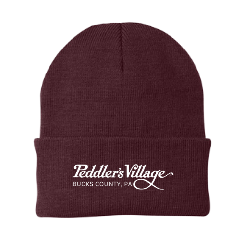 Peddler's Village Embroidered Beanie
