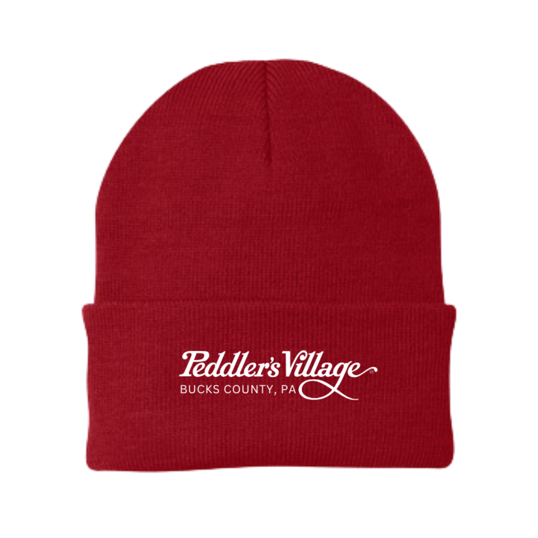 Peddler's Village Embroidered Beanie