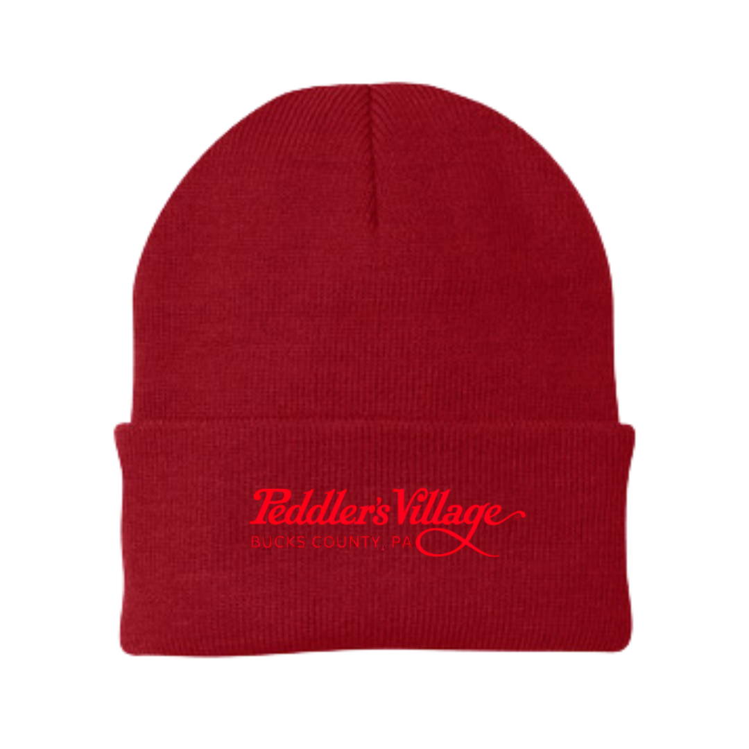 Peddler's Village Embroidered Beanie