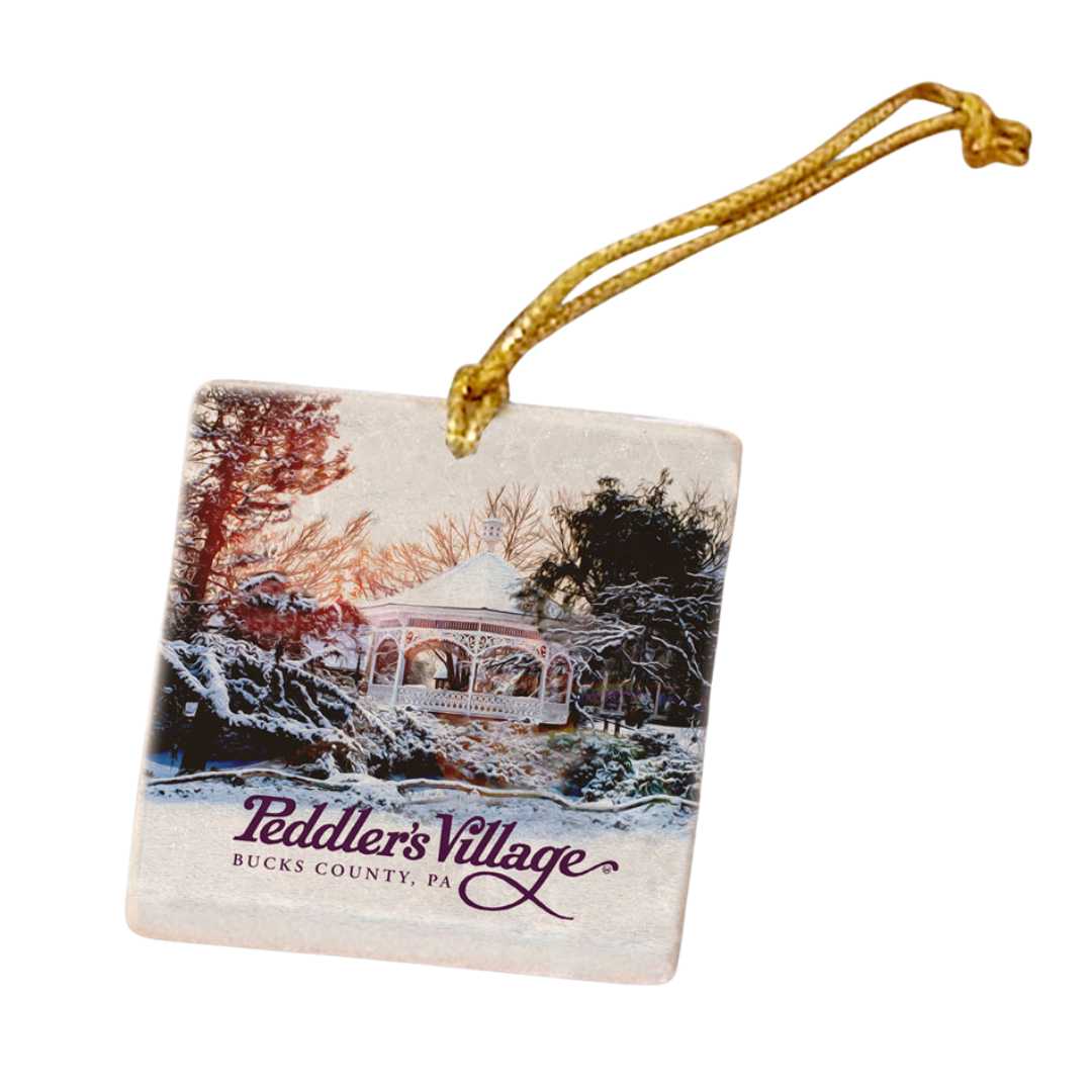 Marble Holiday Ornaments