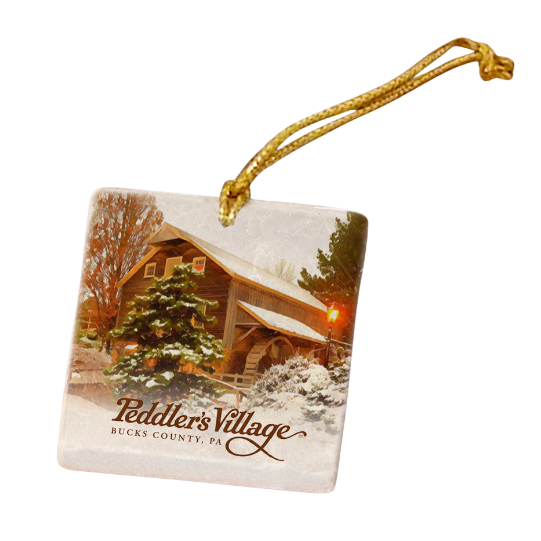 Marble Holiday Ornaments