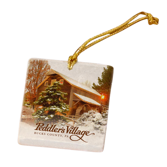 Marble Holiday Ornaments