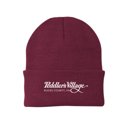 Peddler's Village Embroidered Beanie