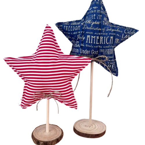 Rustic 4th of July Standers
