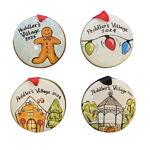 Hand-painted Ceramic Christmas Ornaments 2024