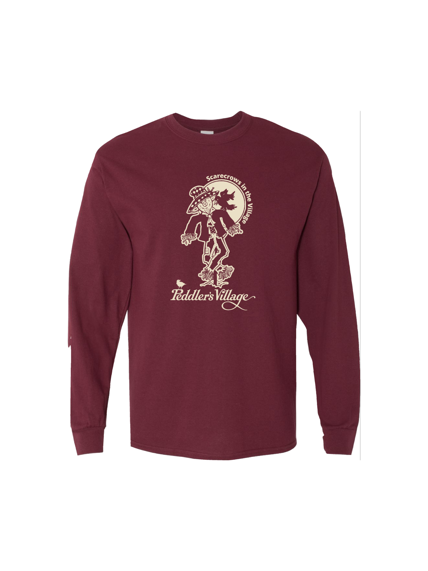 Adult Long Sleeve - Scarecrows in the Village T-Shirt