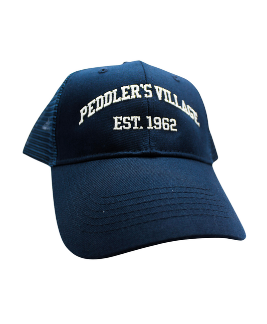 Peddler's Village Navy Trucker Hat